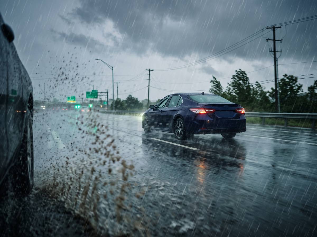 Aquaplaning en ruta: la maniobra de 3 segundos que tenés que hacer si el auto pierde adherencia bajo la lluvia